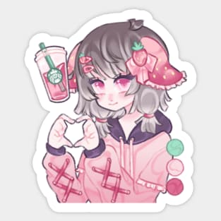 Strawberry Acai Cutie <3 Sticker